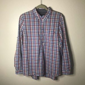 3/20Tommy Hilfiger wms button down multicolor top